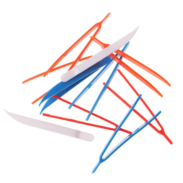 10pc Plastic Tweezers Children Tweezers Games Teaching Learning Educational -,x