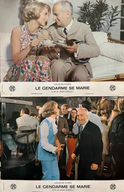 Jeu de 9 photos LE GENDARME SE MARIE Lobby Cards Louis de Funès / Michel Galabru 2