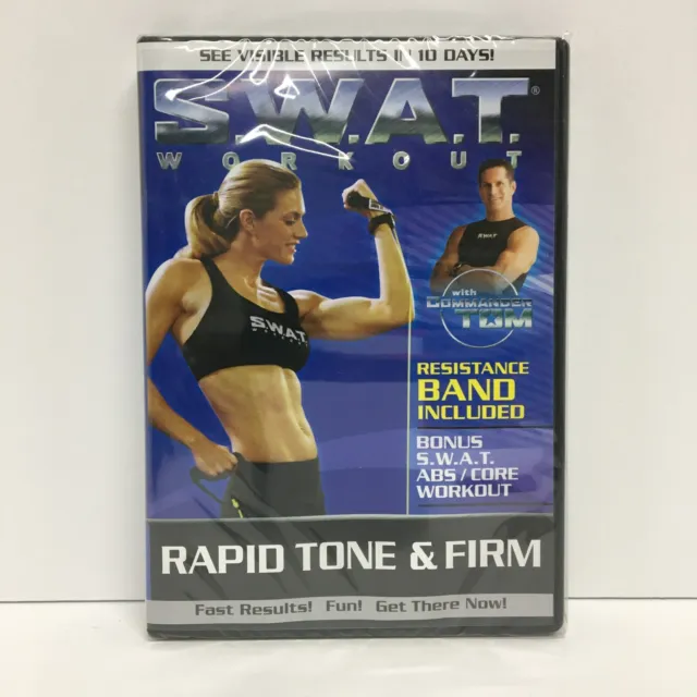 S.W.A.T. Workout: Rapid Tone & Firm (DVD, 2008, Resistance Band Included)