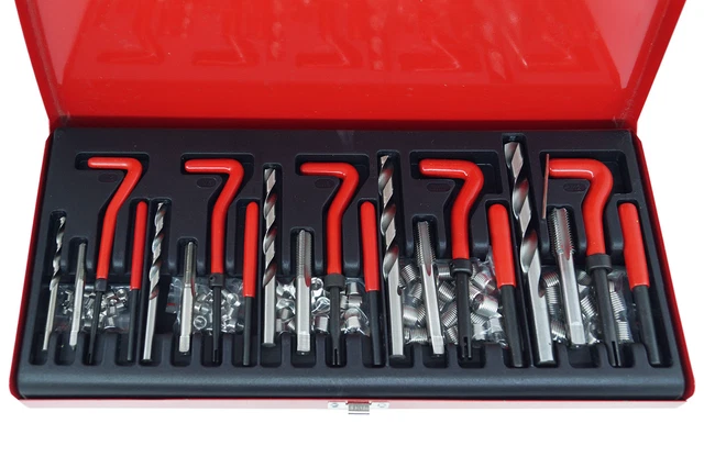 V-Coil Kit Riparazione Filetti Interni BSP Da 1/4 A 1/2, 5 Misure, Inserti In Acciaio Inox Aeronautico
