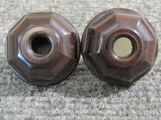 Pair Antique Power Plugs for Lamps Fans Radios Clocks Clean Used No Cracks  e