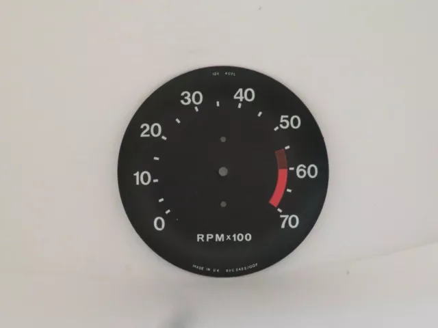 Tachometer Dial Face Plate Smiths Brand Fits MGB 10/1976-07/1979  RVC2432/00F