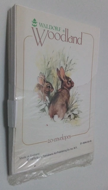 Waldorf Woodland Envelopes x 19 Made In England 1979 Vintage