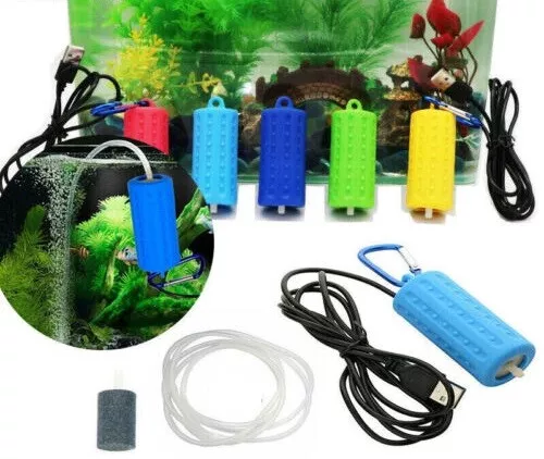 USB Aquarium Oxygen Pump Fish Tank Air Pump Mini Aerator Super Quiet Efficient