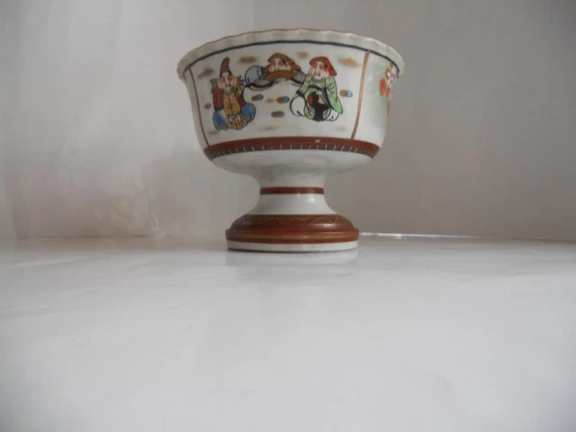 Kokutani Color Painting High Ground Confectionery Tea Set Cup Right Away Kutani