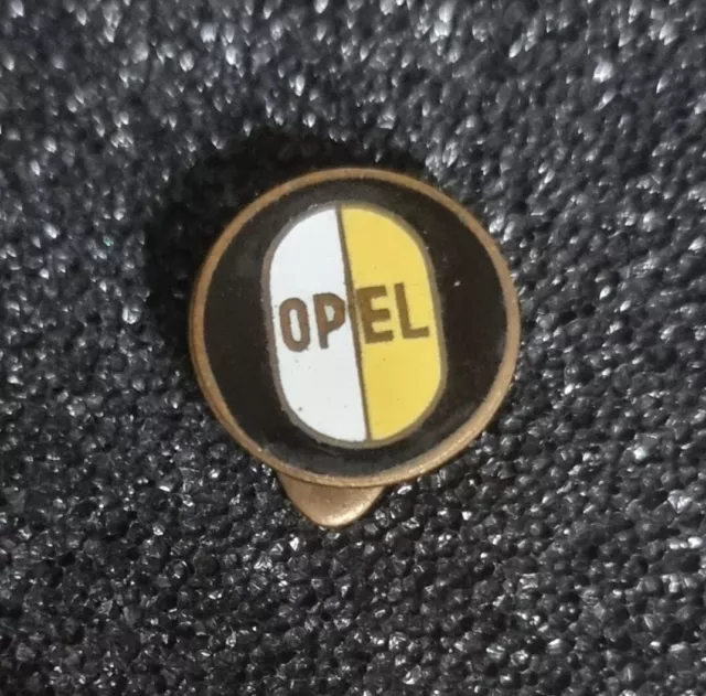 Opel Knopf Logo emailliert 60er-70er Jahre Schweiz ALT+Original - Maße 17mm