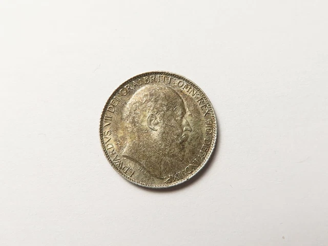 GB Edward VII Silver Sixpence 1910 High Grade