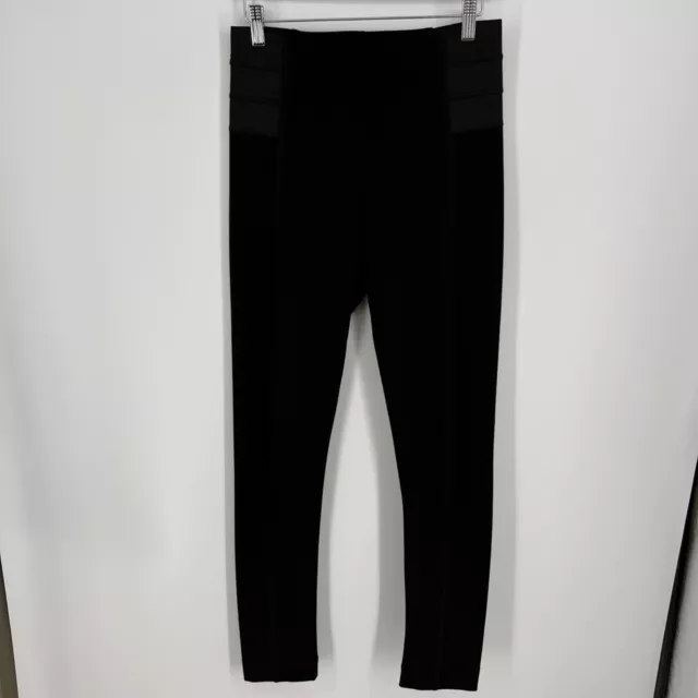 D Exterior Women Ponte Knit Pull On Pant Size M Italy 44 Black Business Designer