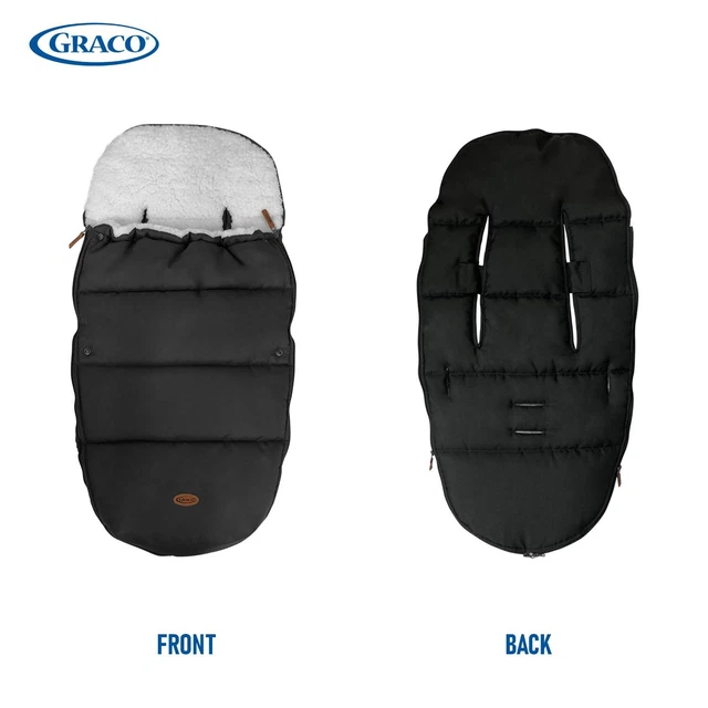 Graco Deluxe Stroller Footmuff Sleeping Bag with Sherpa Lining, Universal Size