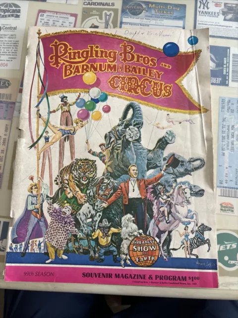 VINTAGE 1969 Ringling Brothers Barnum & Bailey Circus Souvenir Program Vol 99