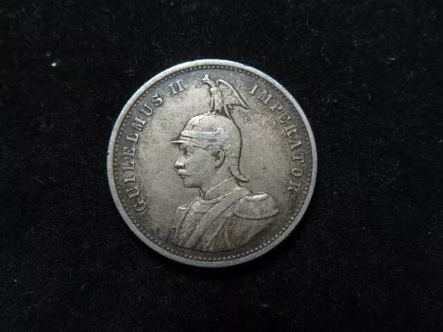 German East Africa (Tanzania) Kaiser Wilhelm II Silver Rupee 1898