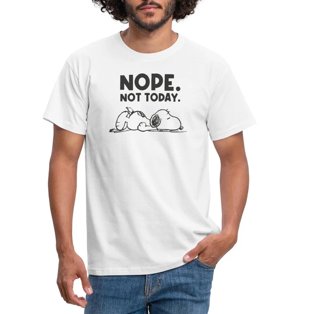 Spreadshirt Peanuts Snoopy Nope Not Today Kantoor Humor Sticker maat S (10 x 10 cm), 10 x 10 cm, mat wit Spreadshirt Peanuts Snoopy Nope Not Today Kantoor Humor Sticker maat S (10 x 10 cm), 10 x 10 cm, mat wit