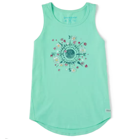 NWT Women's Life is Good Beauty In All  Directions Green Crusher High-Low Tank 2