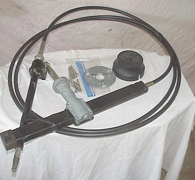 Teleflex 18ft Back Mount Rack Steering System with SSC13418 Cable Used