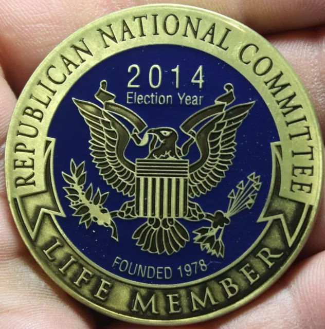 Gem Unc 51mm Republician National Committee Life Member Medallion