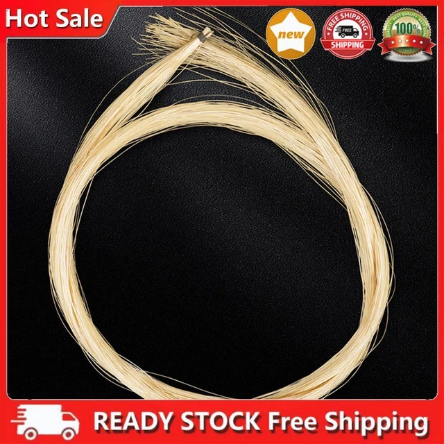 1 Hank Violin Bow Horse Hair White Violin Horse Bow Hair Violin Accessories