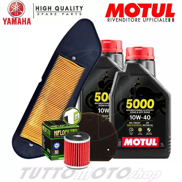 Kit Tagliando Bardahl Per Yamaha VP X-City/YP X-Max 125 - Olio 10W40, Filtro Olio E Aria