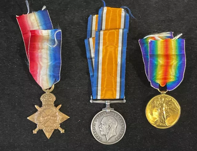 Lot of 3 World War 1 British Service Medals SEE DESCRIPTION  FREE SHIPPING x02