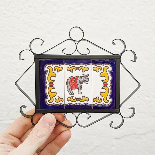 Spanish Ceramic tile letters - House ceramic numbers - Numbers and Letters - 6