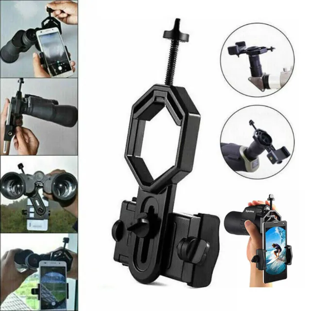 Universal Telescope Cell Phone Mount Adapter for Monocular Spotting Scope US