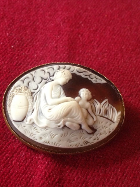 Broche Ancienne En Acier Style Art Nouveau/Art Déco - Limoges - Occasion