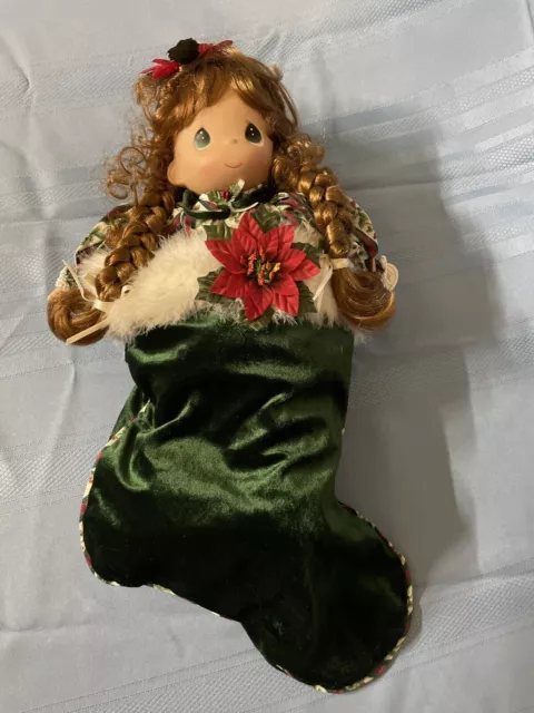 precious moments christmas stocking doll Belle
