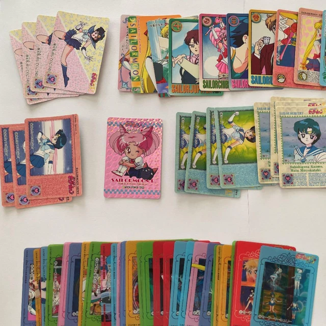 Sailor Moon Amada Carddass About 133 Sheets With Peeling