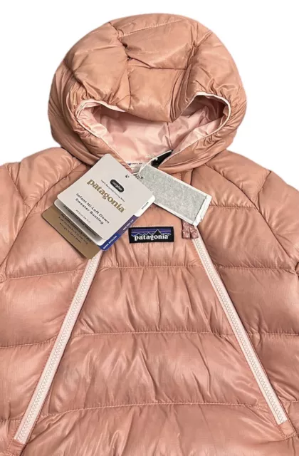 NWTs Patagonia Baby Hi-Loft Down Sweater Bunting. Sunfade Pink. 0-3M (MSRP $169) 3