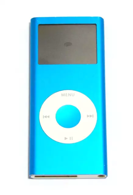 Apple Ipod Nano Bleu 4 Go Model A1199 - Hs Pour Pieces Reparation Boot Sur Logo