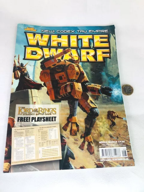 WHITE DWARF ISSUE 315 Magazine Games Workshop Warhammer 40K LOTR