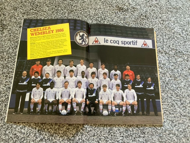 1986 FULL MEMBERS Cup Final Chelsea v Man City Programme £3 31