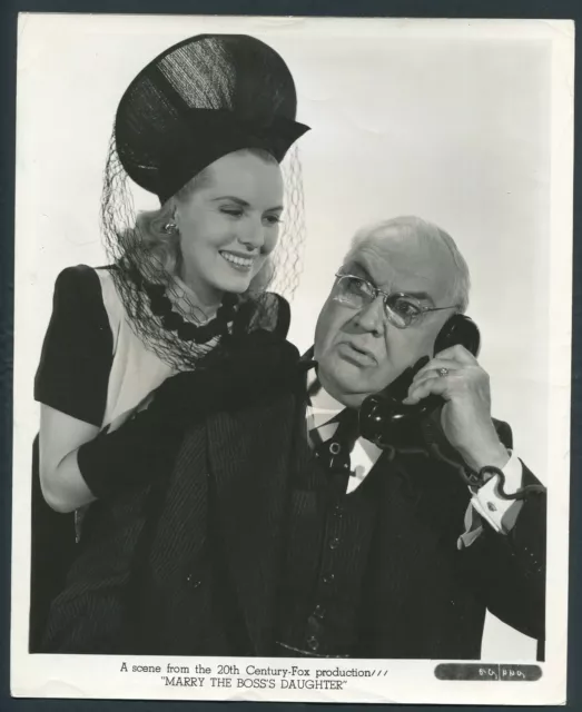 BRENDA JOYCE GEORGE BARBIER in Marry The Boss's Daughter '41 GLOVES TELEPHONE