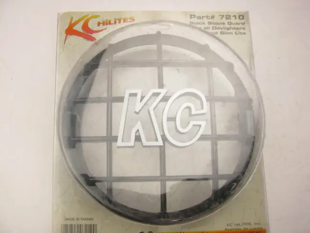 Kc Hilites 7210 6" Round Black Stone Guard For All 6" KC Daylighters & Slimlite