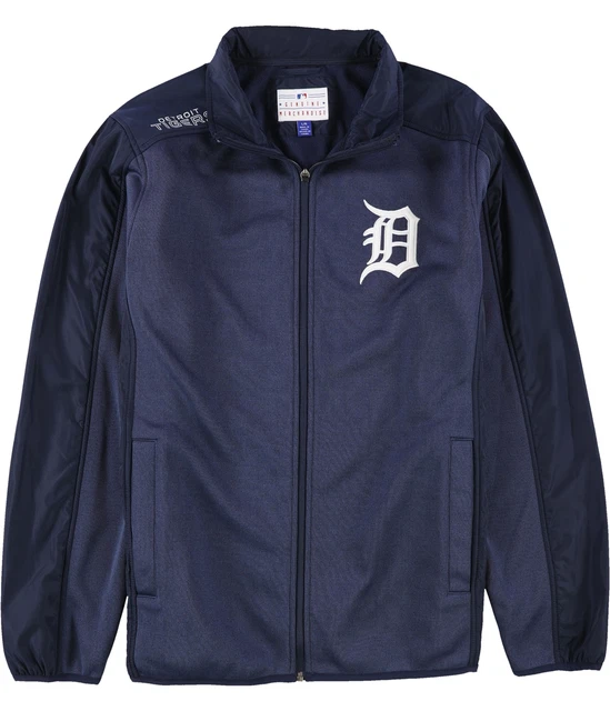 G-III Sports Men's Detroit Tigers Knitted Jacket, Blue, Large G-III Sports Men's Detroit Tigers Knitted Jacket, Blue, Large