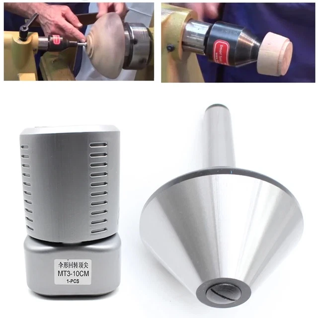 4 Inch 75 Degree MT3 Bull Nose Lathe Live Center Morse Taper 3 Tool Bit US
