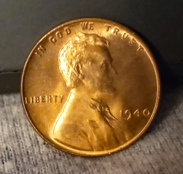 1940 Lincoln Wheat Cent Red BU from Original Roll - Free Shipping