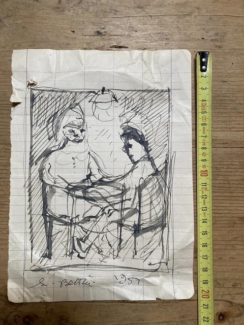 Disegno A China Antico Anni 50