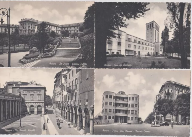 8 Vecchie Cartoline Di Novara - Vedute Varie - Anni 40/50 - Basso Costo