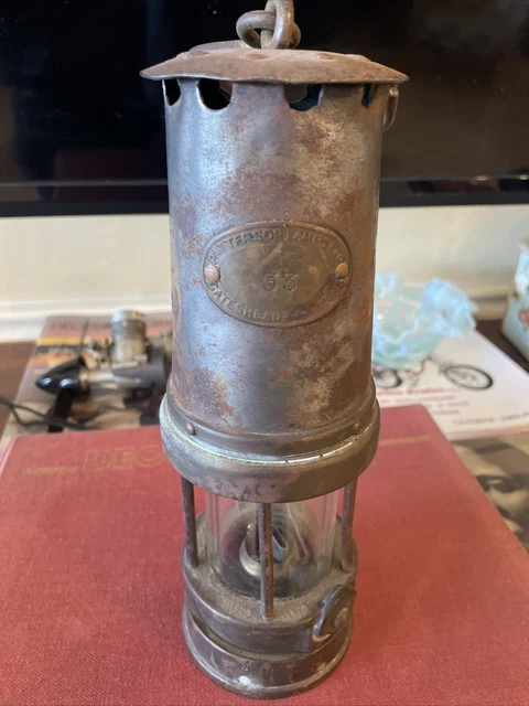 Patterson Lamps LTD enclosed Brass Miners Saftey Lamp Lantern 10" 2pcs