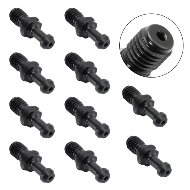 10X Bouton de rétention de goujon de traction CAT40 45° 0.589" pour HAAS Noire