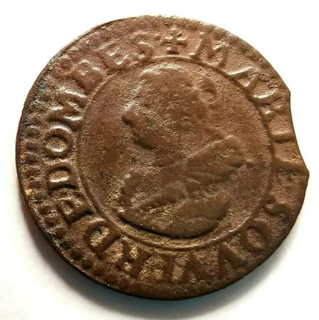 N°140 - Dombes - Marie de Montpensier- Double tournois. 1621