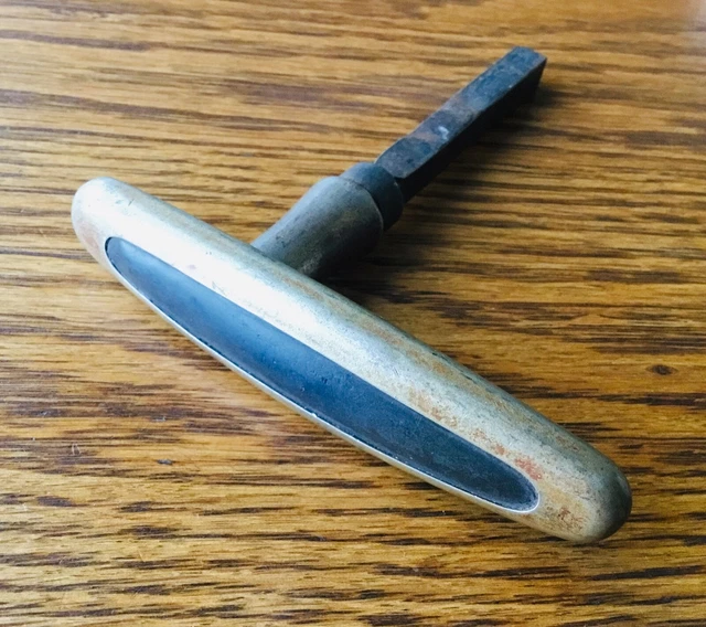 1920s 1930s DOOR HANDLE  vtg antique exterior non locking