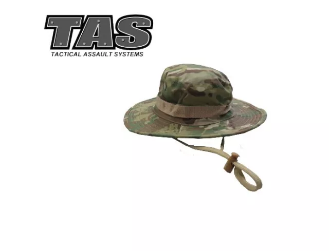 TAS Multicam Camo Boonie Bush Hat XLarge XL - Breathable Fabric 61/62cm