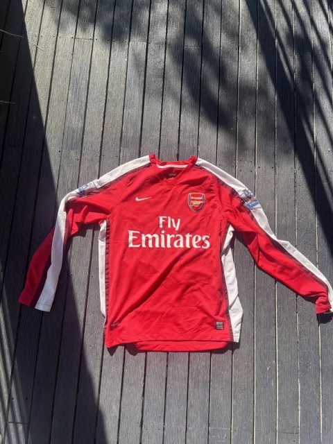 2008/09/10 Arsenal Home Shirt Jersey Long Sleeves No.23 Arshavin Size M
