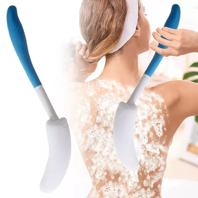 Back Bath Brush Body Shower Long Handle Soft Sponge Washer Exfoliating Skin Care