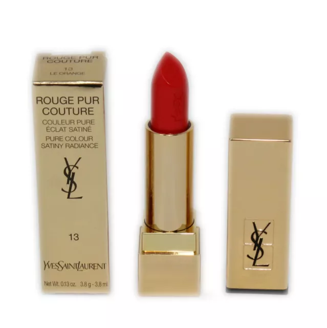 Ysl Rouge Pur Couture Pure Colour Satiny Radiance Lipstick 3.8 Ml #13 Nib-61659