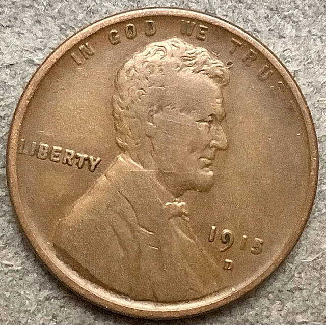 1915 D * Lincoln Wheat Cent Penny - Better Grade ~ Free Ship. A478