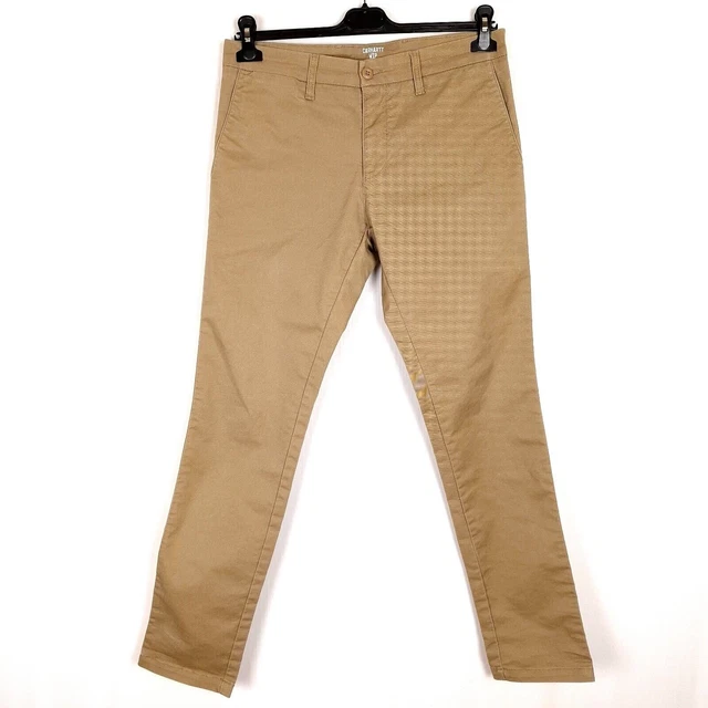 Pantalon Homme Cotton Traders - Taille W32 L35, Beige Pierre, Plat Devant, Neuf