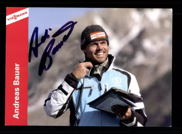 Andreas Bauer Autogrammkarte Original Signiert Skispringen