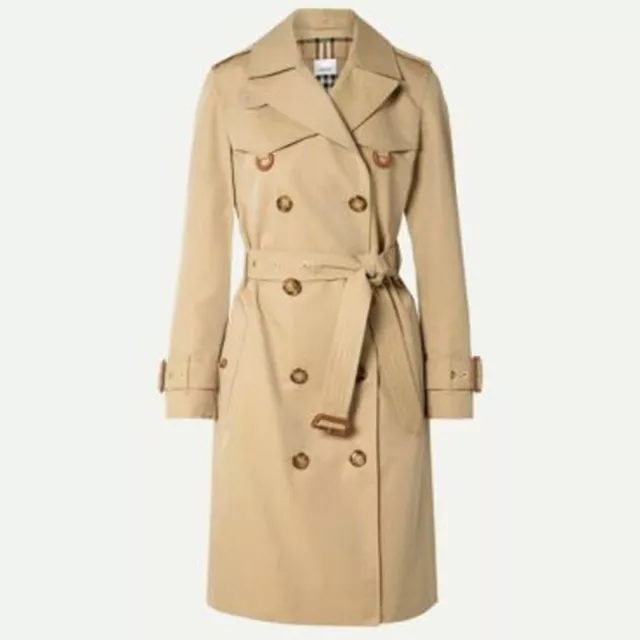 Beige Cotton gabardine trench coat Burberry coat